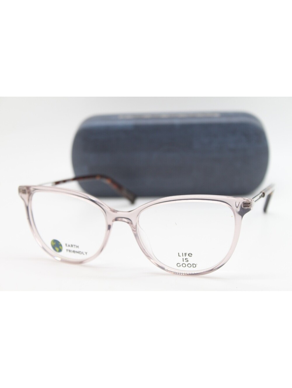 NEW LIFE IS GOOD LAUREN (BLUSH) BLS) AUTHENTIC EYEGLASSES W/CASE 54-17
